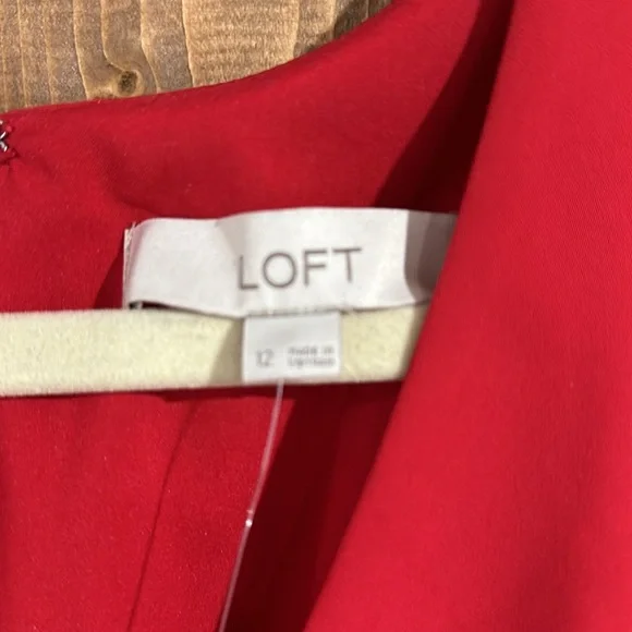 Loft red dress NWT - Picture 4 of 6